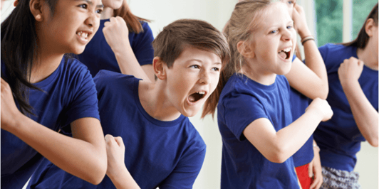 kids in drama class